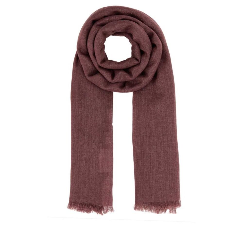 Brunello Cucinelli Women Antiqued Pink Cashmere Blend Scarf